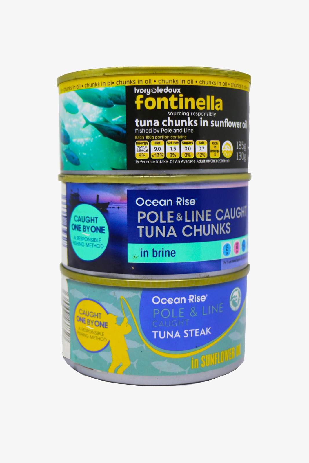 Tuna Kaleng Retail — Pilihan kemasan tuna chunks dan steak.