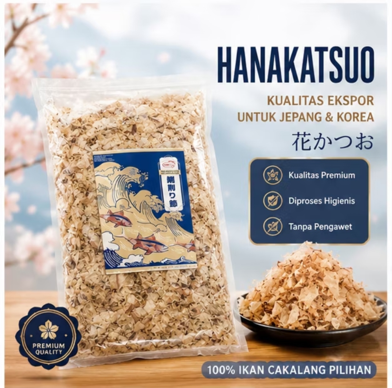 Hanakatsuo — kemasan dan tampilan produk